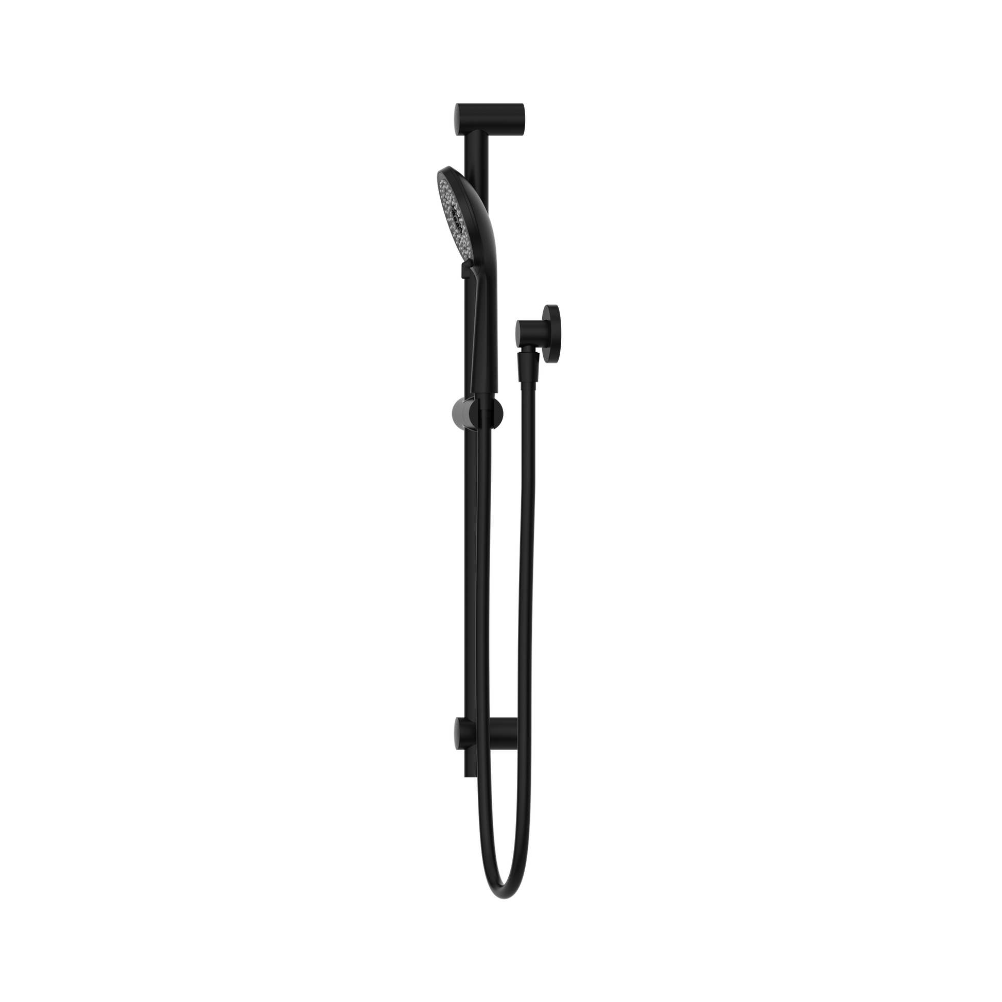 Nero Round Metal Project Shower Rail 4 Star Rating, Matte Black