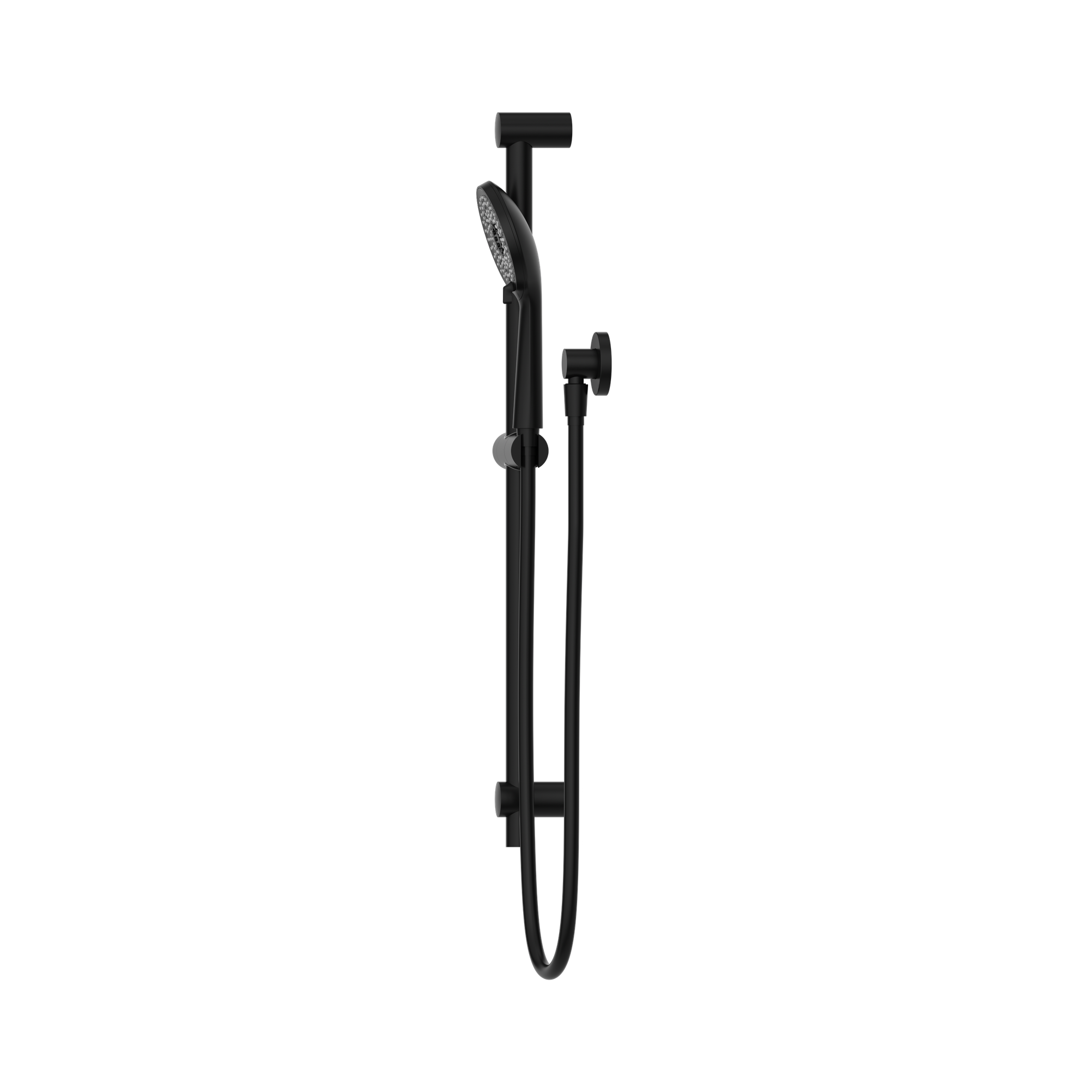 Nero Round Metal Project Shower Rail 4 Star Rating, Matte Black