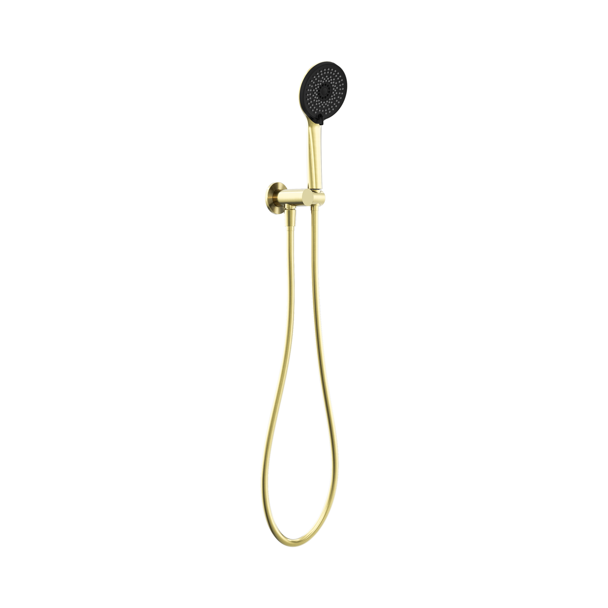 Nero Project Round Shower On Bracket 4 Star Rating, Brushed Gold