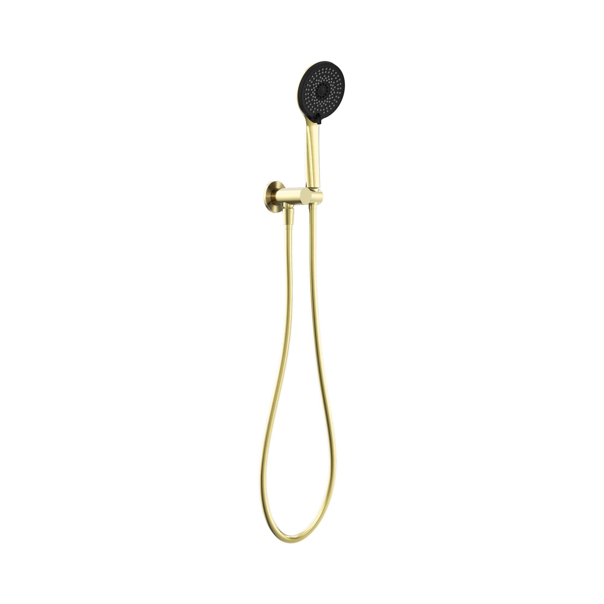 Nero Project Round Shower On Bracket 4 Star Rating, Brushed Gold