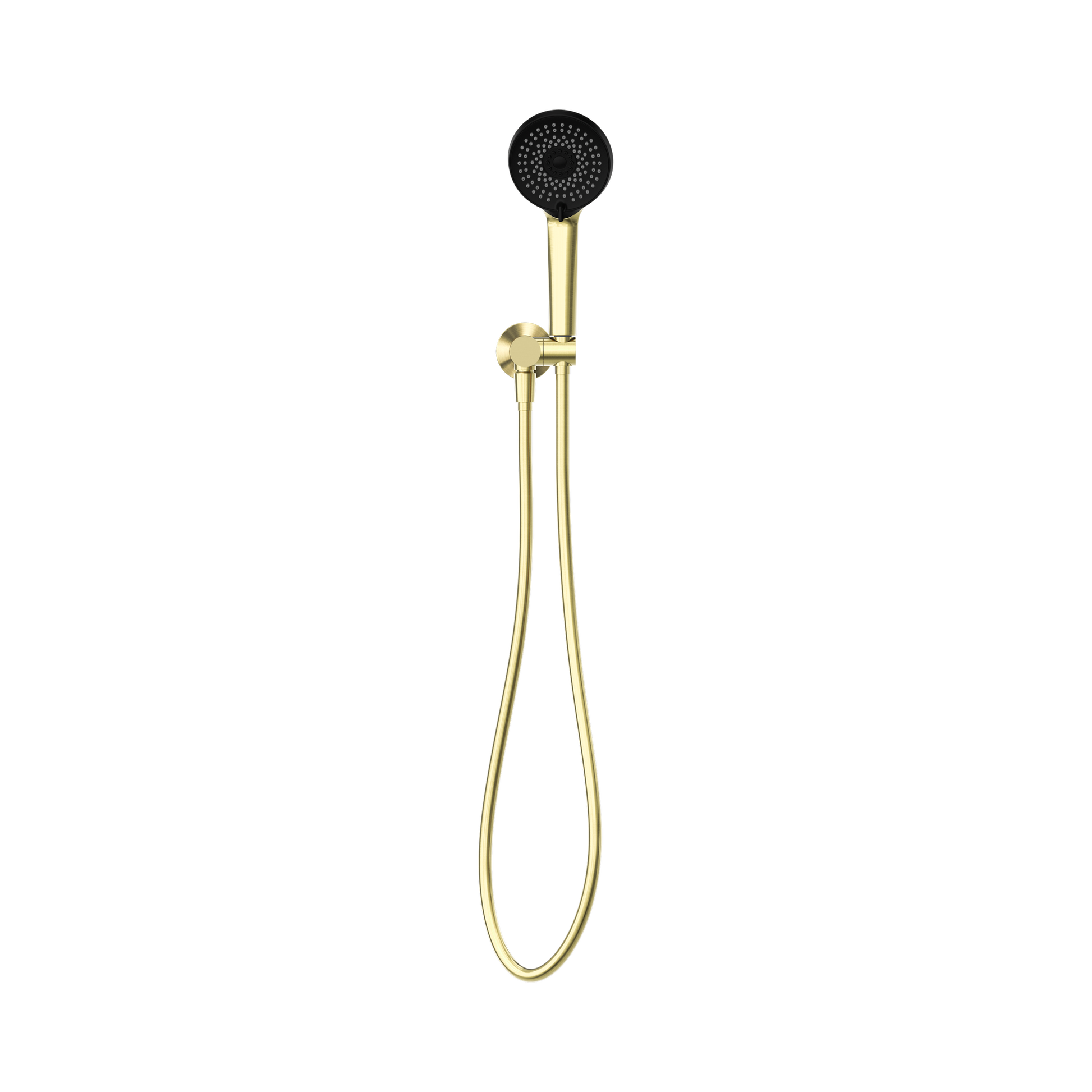 Nero Project Round Shower On Bracket 4 Star Rating, Brushed Gold