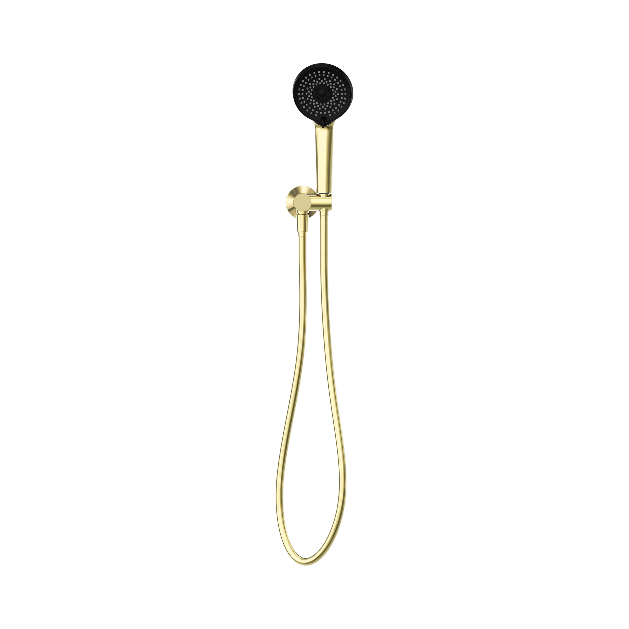 Nero Project Round Shower On Bracket 4 Star Rating, Brushed Gold
