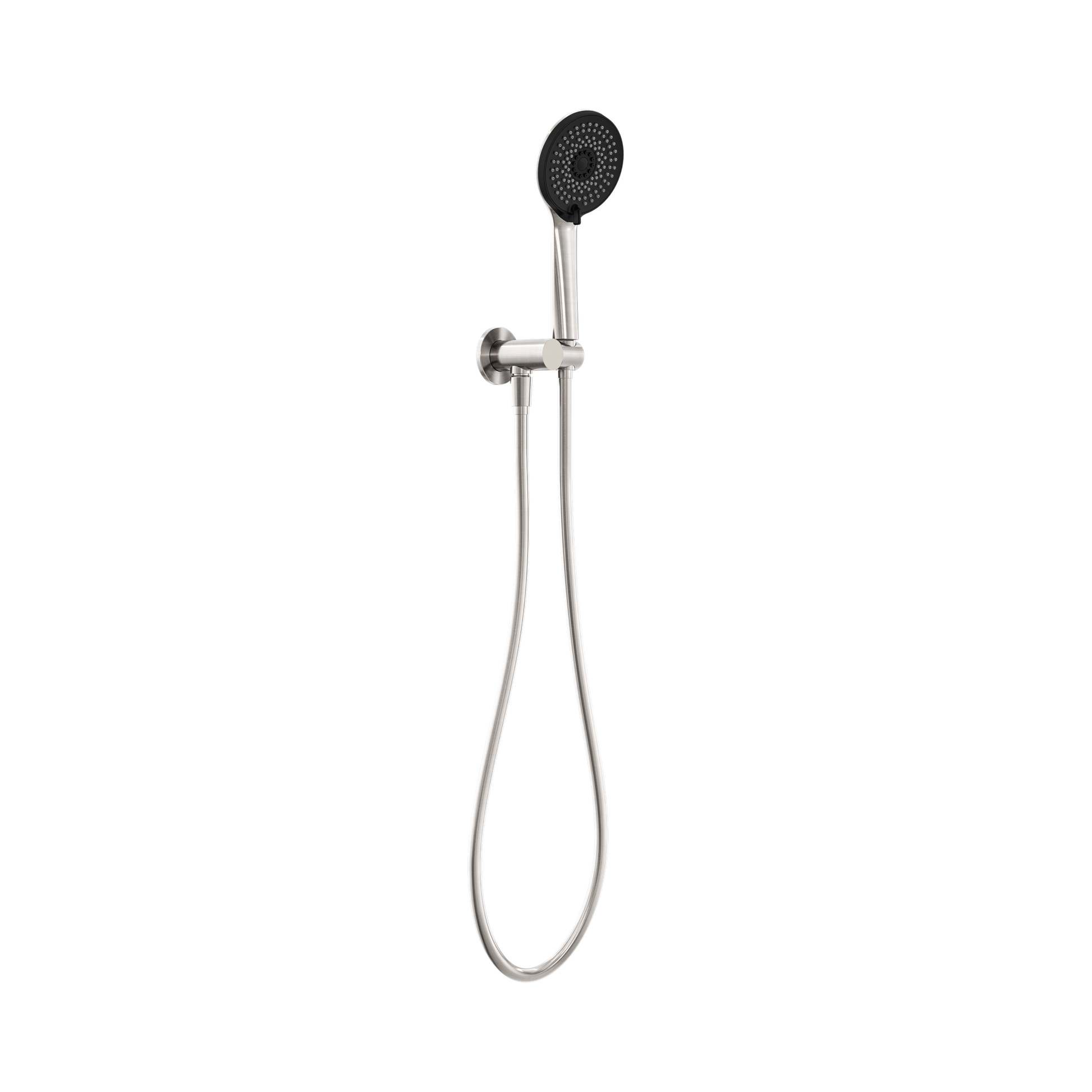 Nero Project Round Shower On Bracket 4 Star Rating, Brushed Nickel