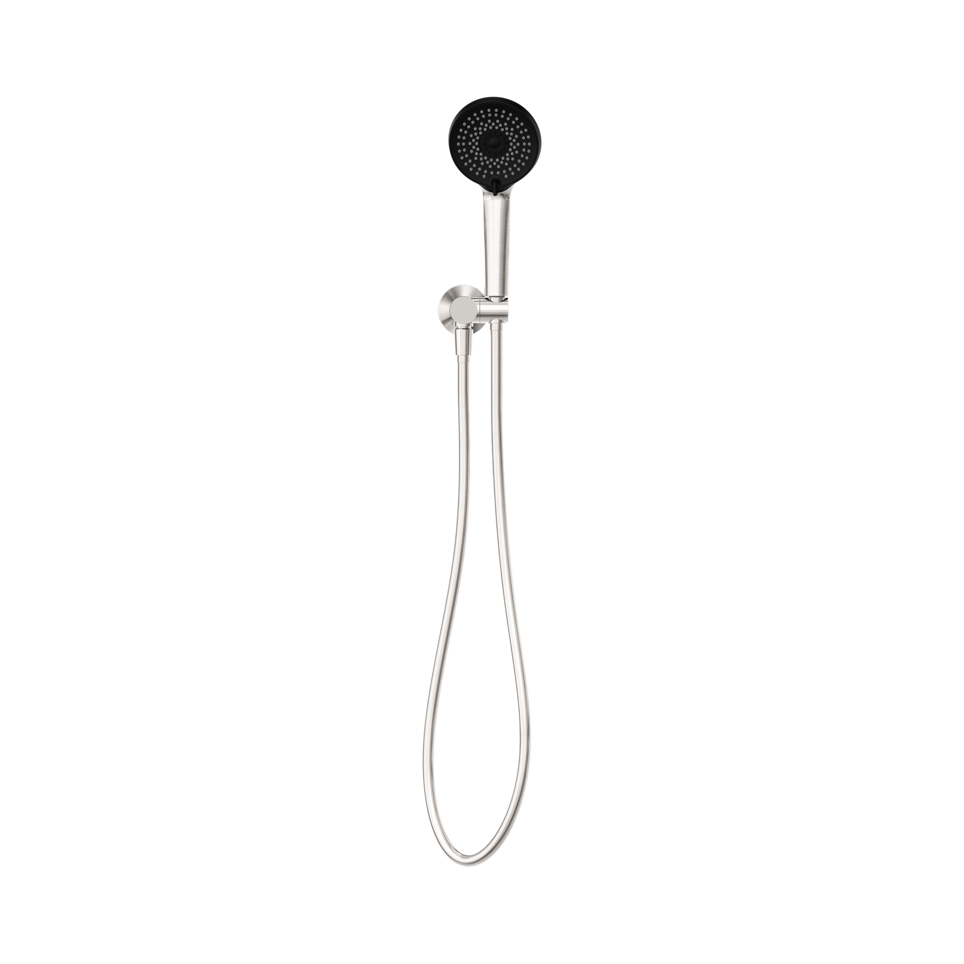 Nero Project Round Shower On Bracket 4 Star Rating, Brushed Nickel