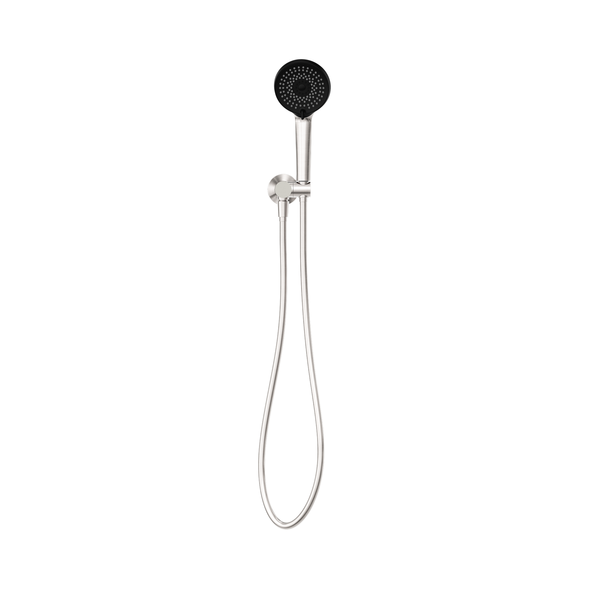 Nero Project Round Shower On Bracket 4 Star Rating, Brushed Nickel