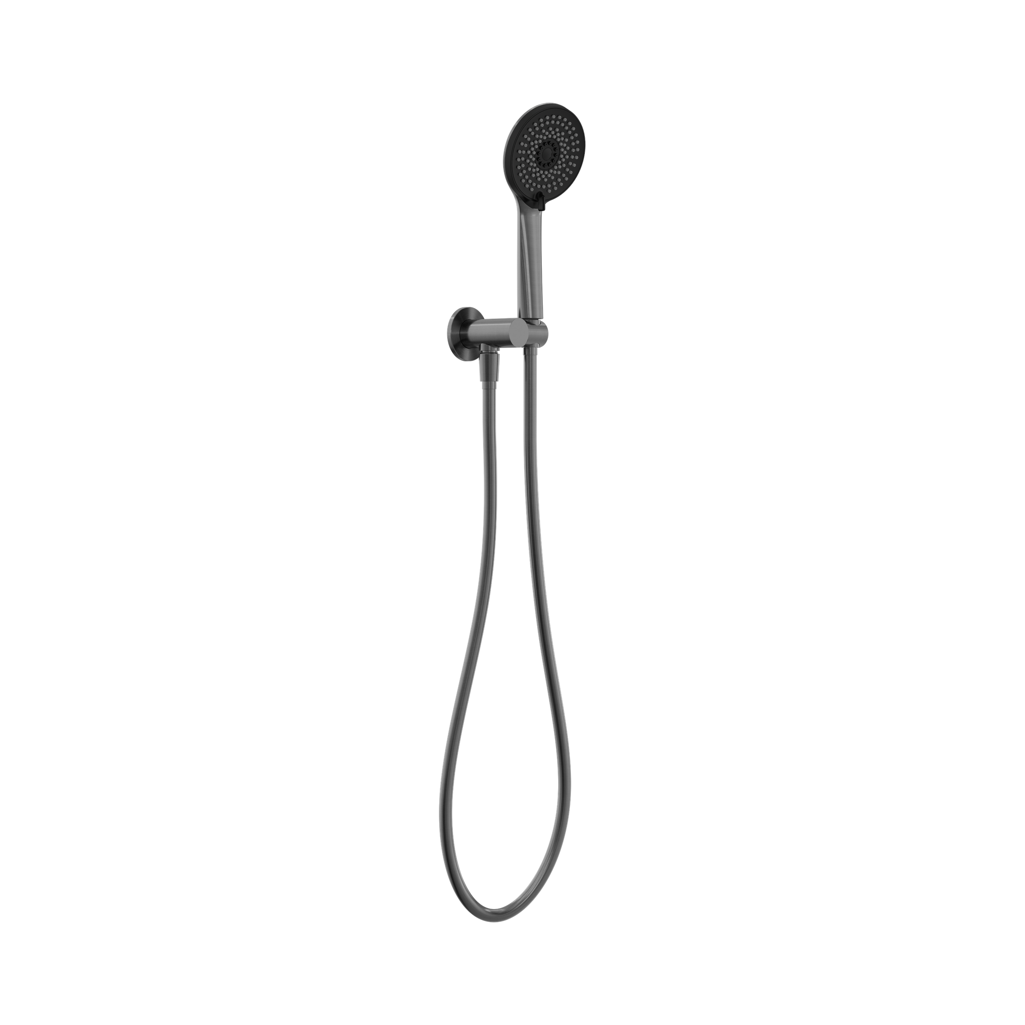 Nero Project Round Shower On Bracket 4 Star Rating, Gun Metal