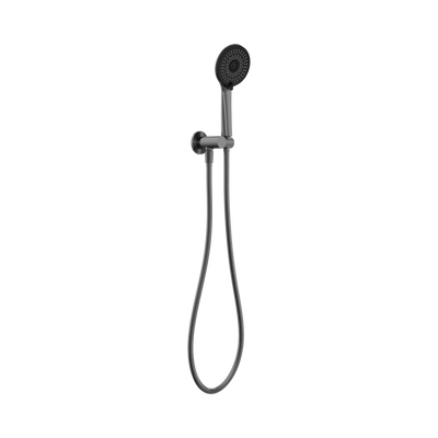 Nero Project Round Shower On Bracket 4 Star Rating, Gun Metal