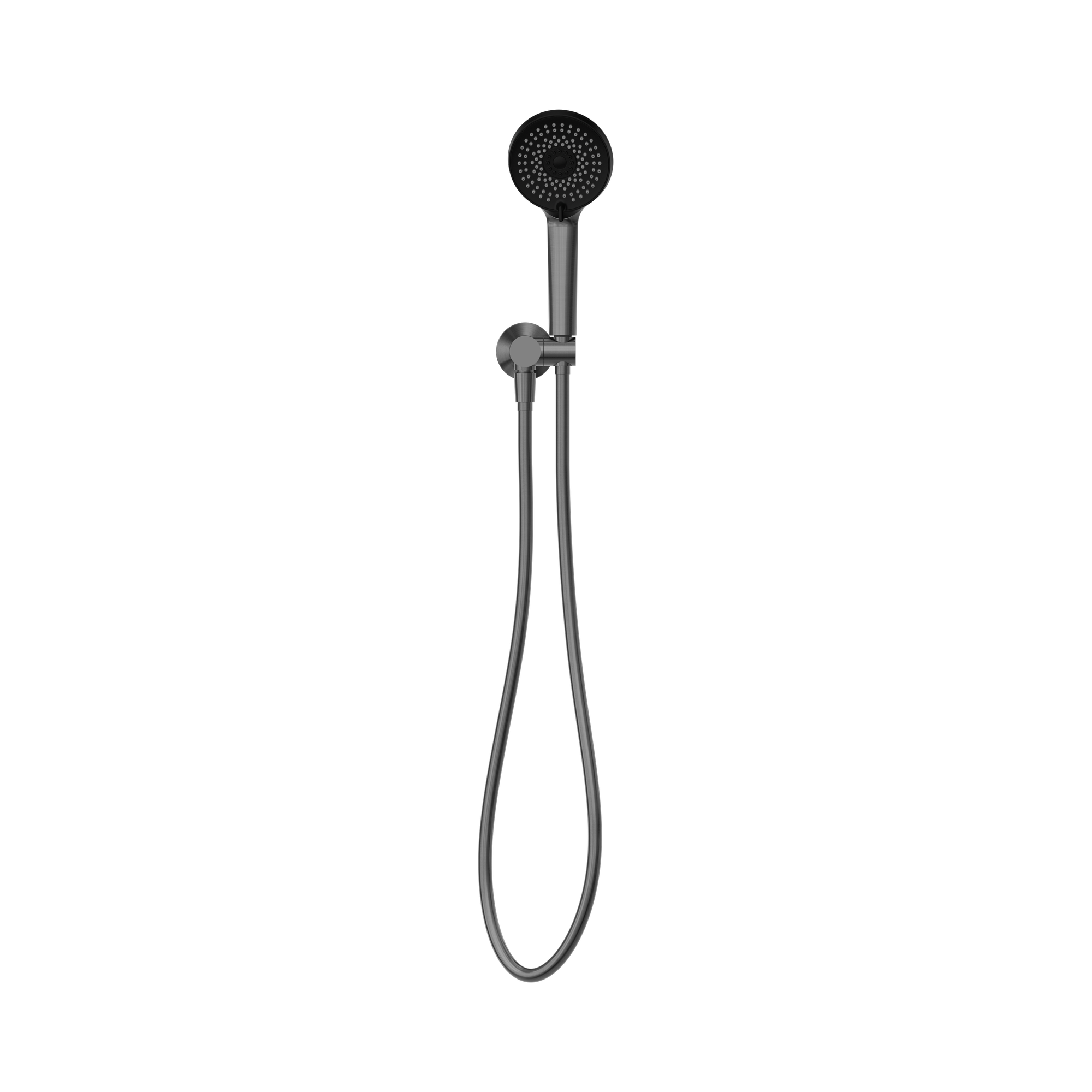 Nero Project Round Shower On Bracket 4 Star Rating, Gun Metal