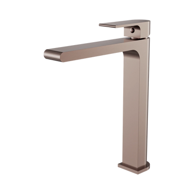 Nero Bianca Tall Basin Mixer, Brushed Bronze