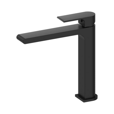 Nero Bianca Mid Tall Basin Mixer, Matte Black