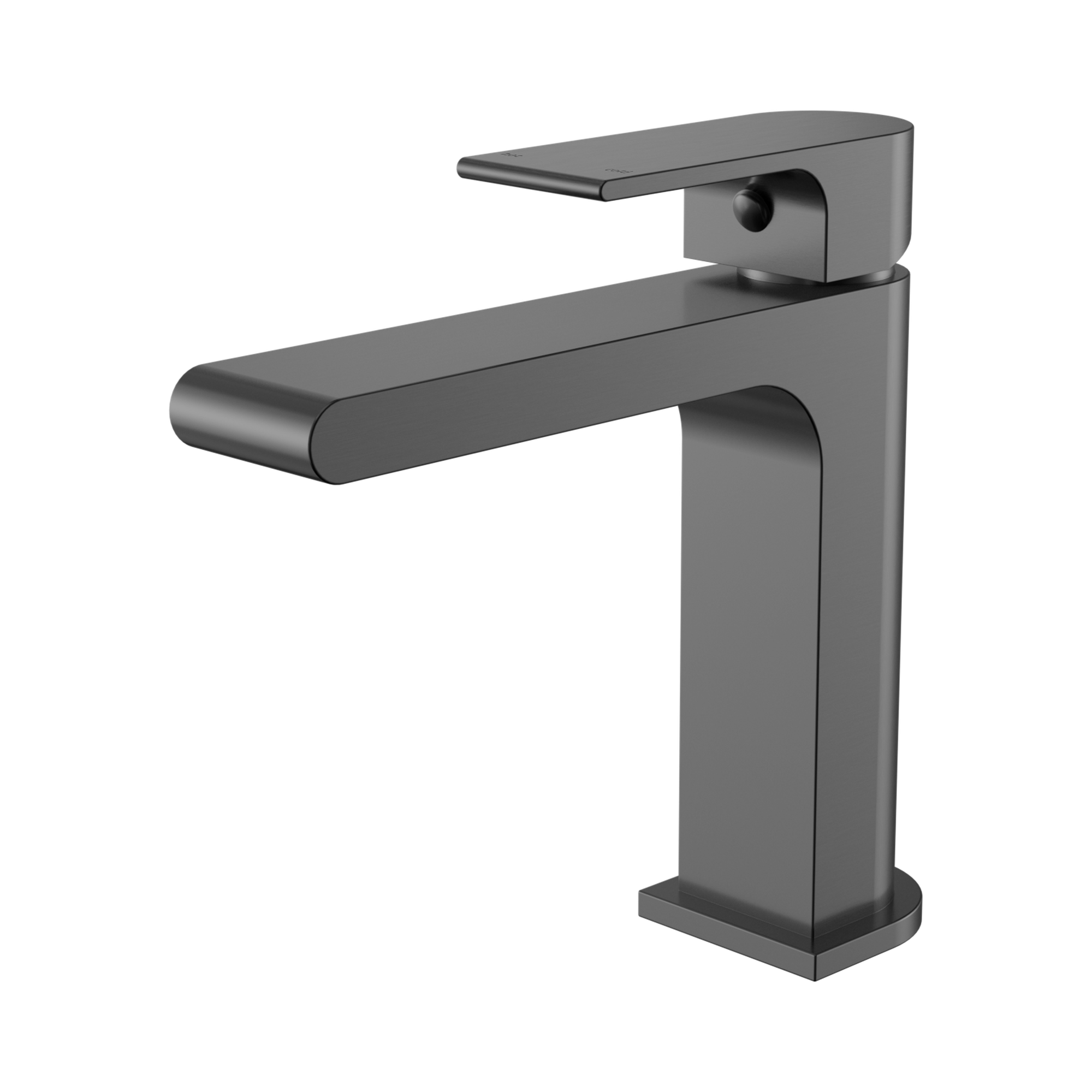 Nero Bianca Basin Mixer Straight Spout, Gun Metal