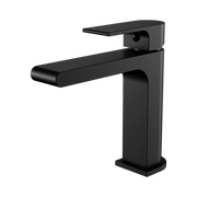 Nero Bianca Basin Mixer Straight Spout, Matte Black