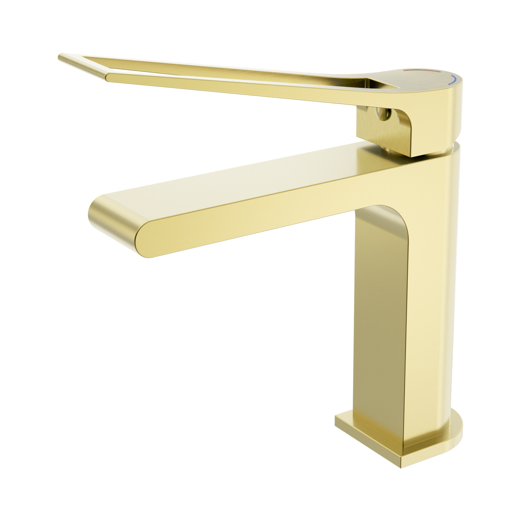 Nero Bianca Care Basin Mixer, Brushed Gold