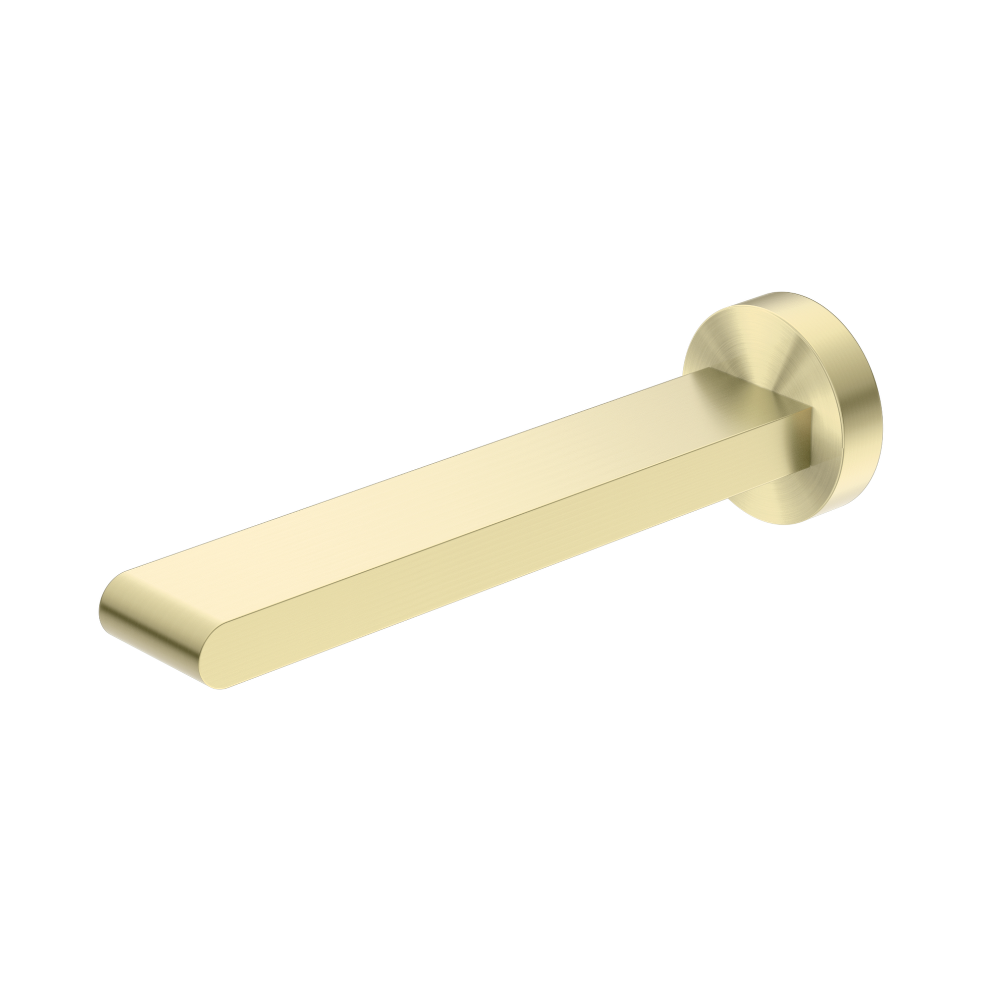 Nero Bianca Fixed Bath Spout Only 200mm, Brushed Gold