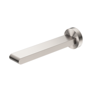 Nero Bianca Fixed Bath Spout Only 200mm, Brushed Nickel