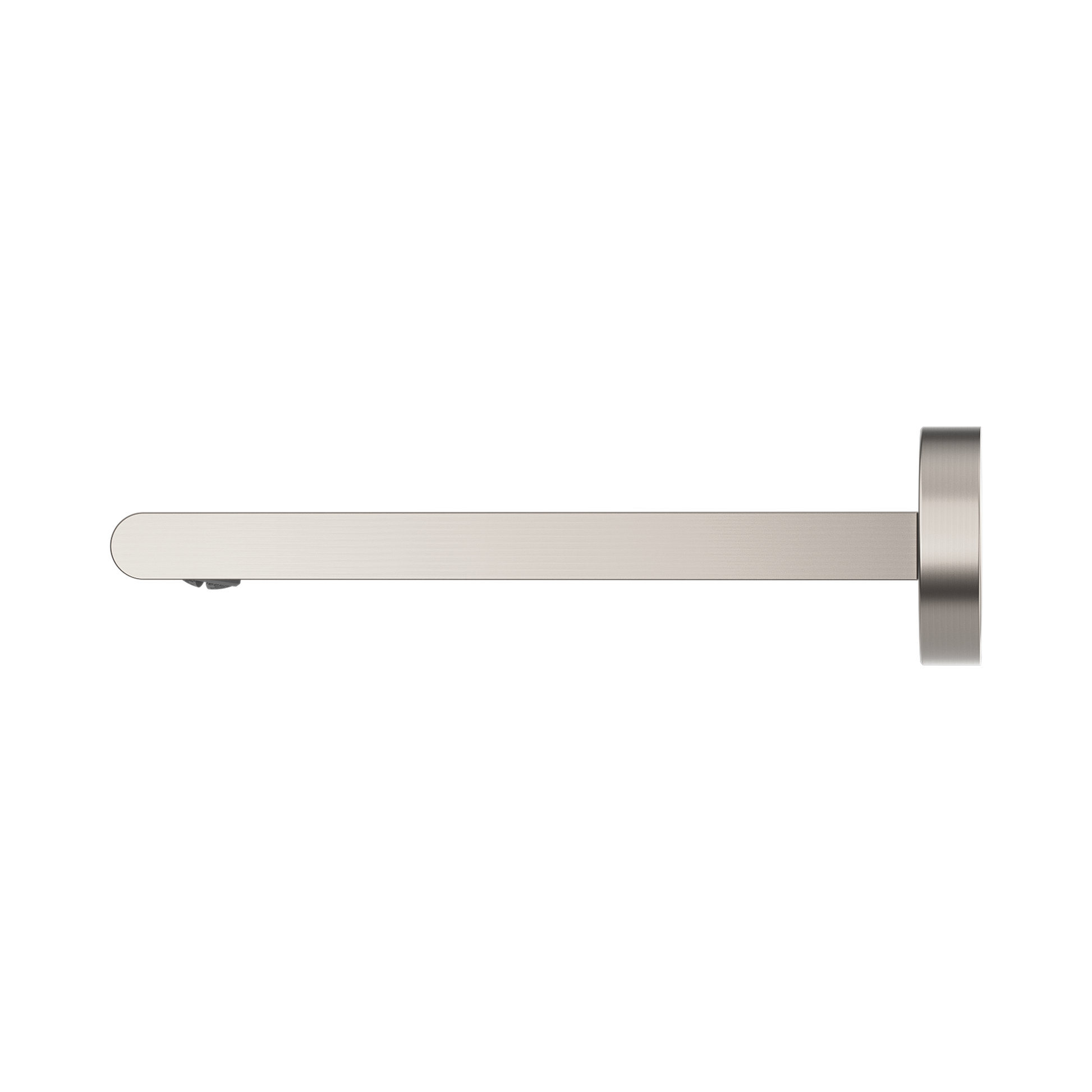 Nero Bianca Fixed Bath Spout Only 200mm, Brushed Nickel
