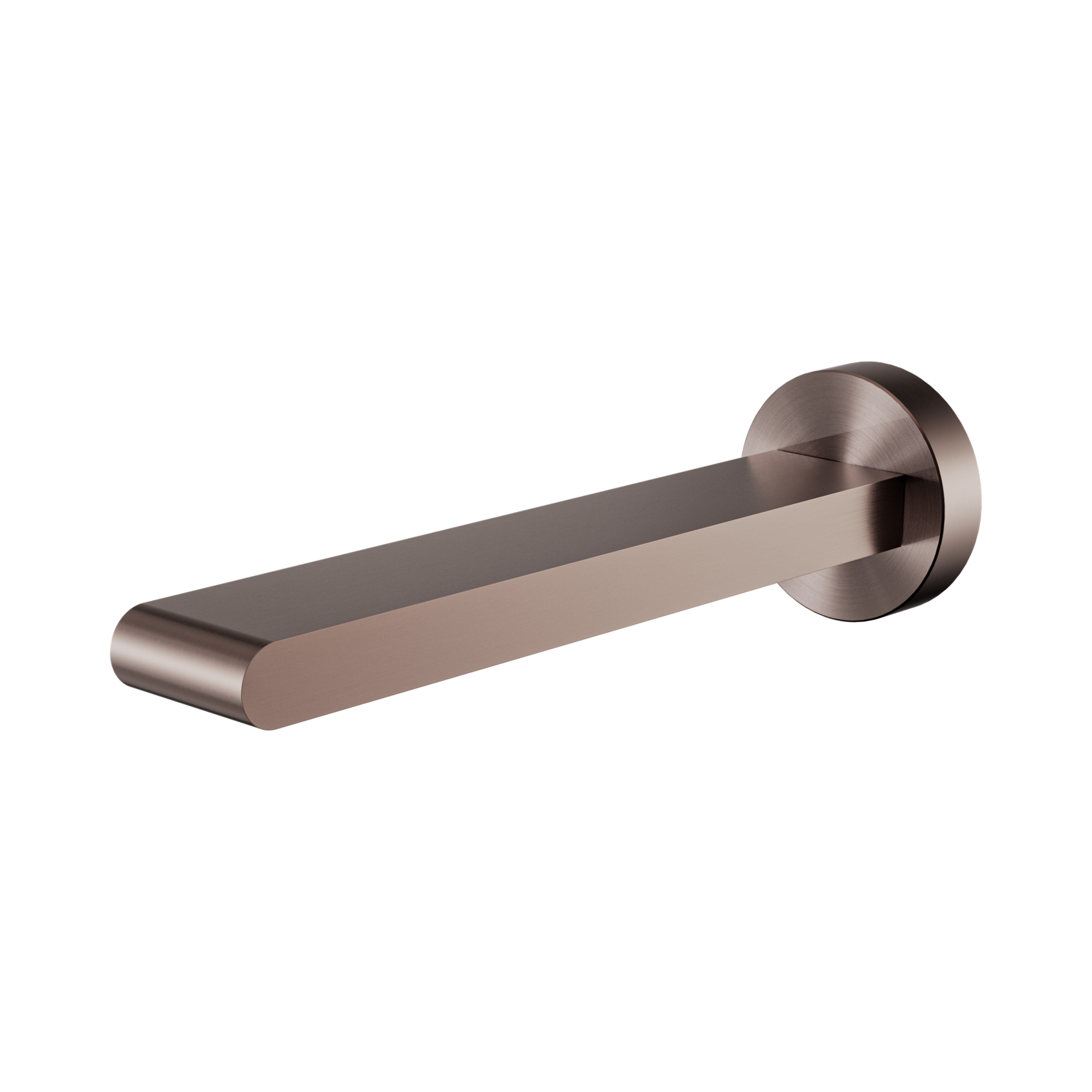 Nero Bianca Fixed Bath Spout Only 200mm, Brushed Bronze