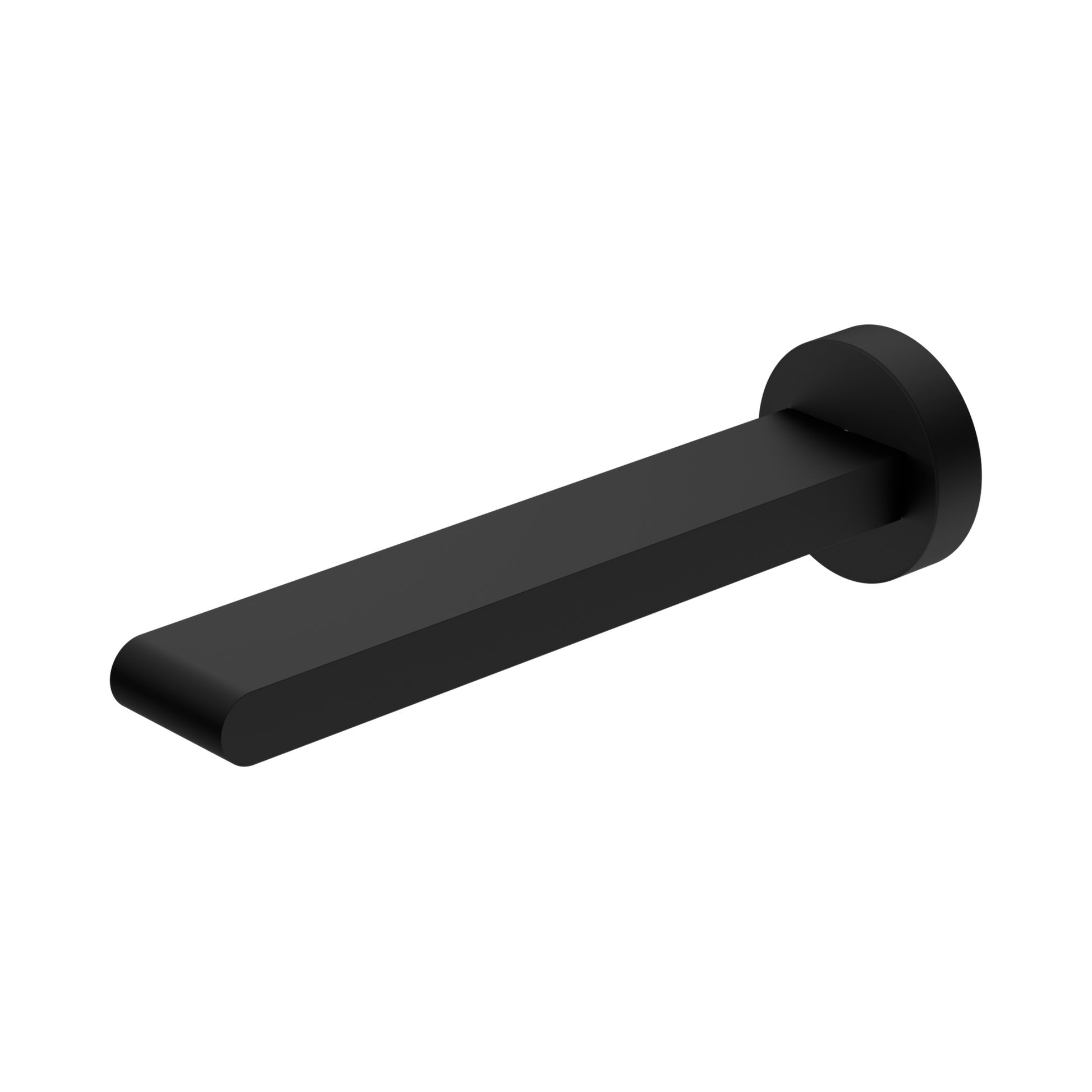 Nero Bianca Fixed Bath Spout Only 200mm, Matte Black