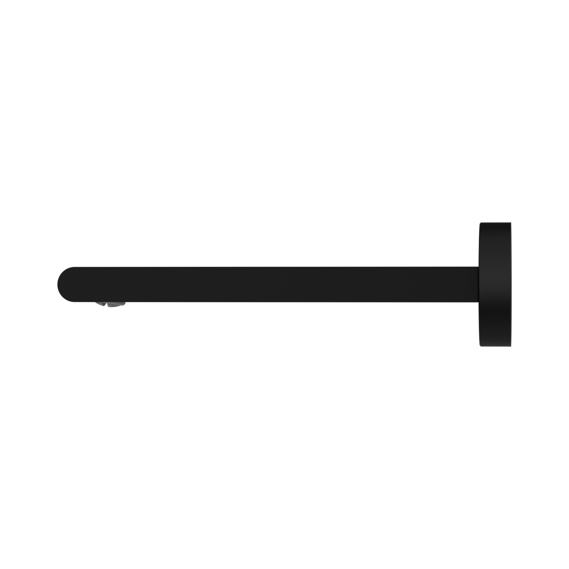 Nero Bianca Fixed Bath Spout Only 200mm, Matte Black