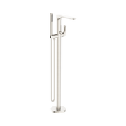 Nero Bianca Freestanding Bath Mixer With Hand Shower, Brushed Nickel