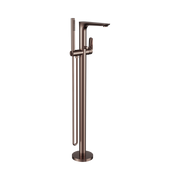Nero Bianca Freestanding Bath Mixer With Hand Shower, Brushed Bronze