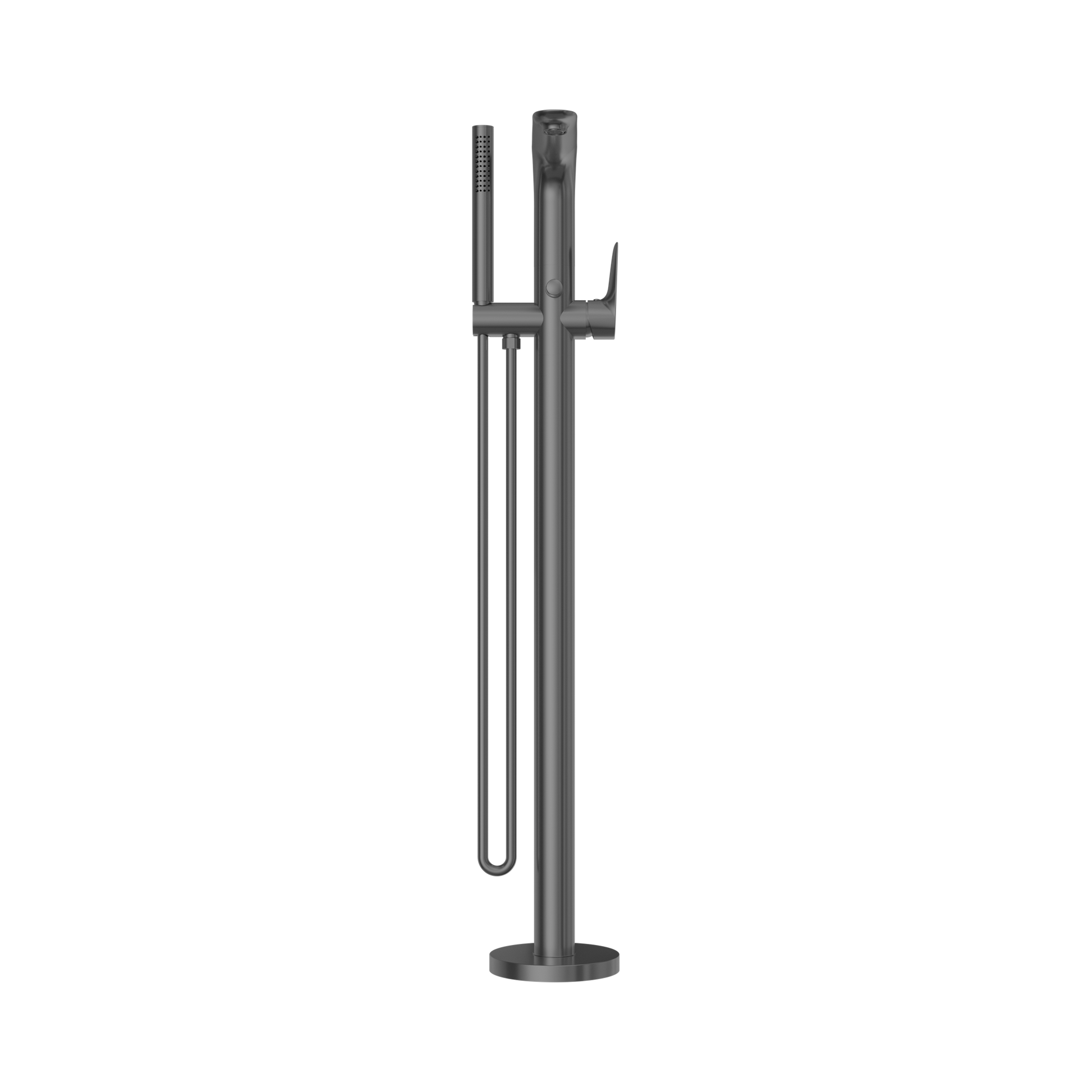 Nero Bianca Freestanding Bath Mixer With Hand Shower, Gun Metal