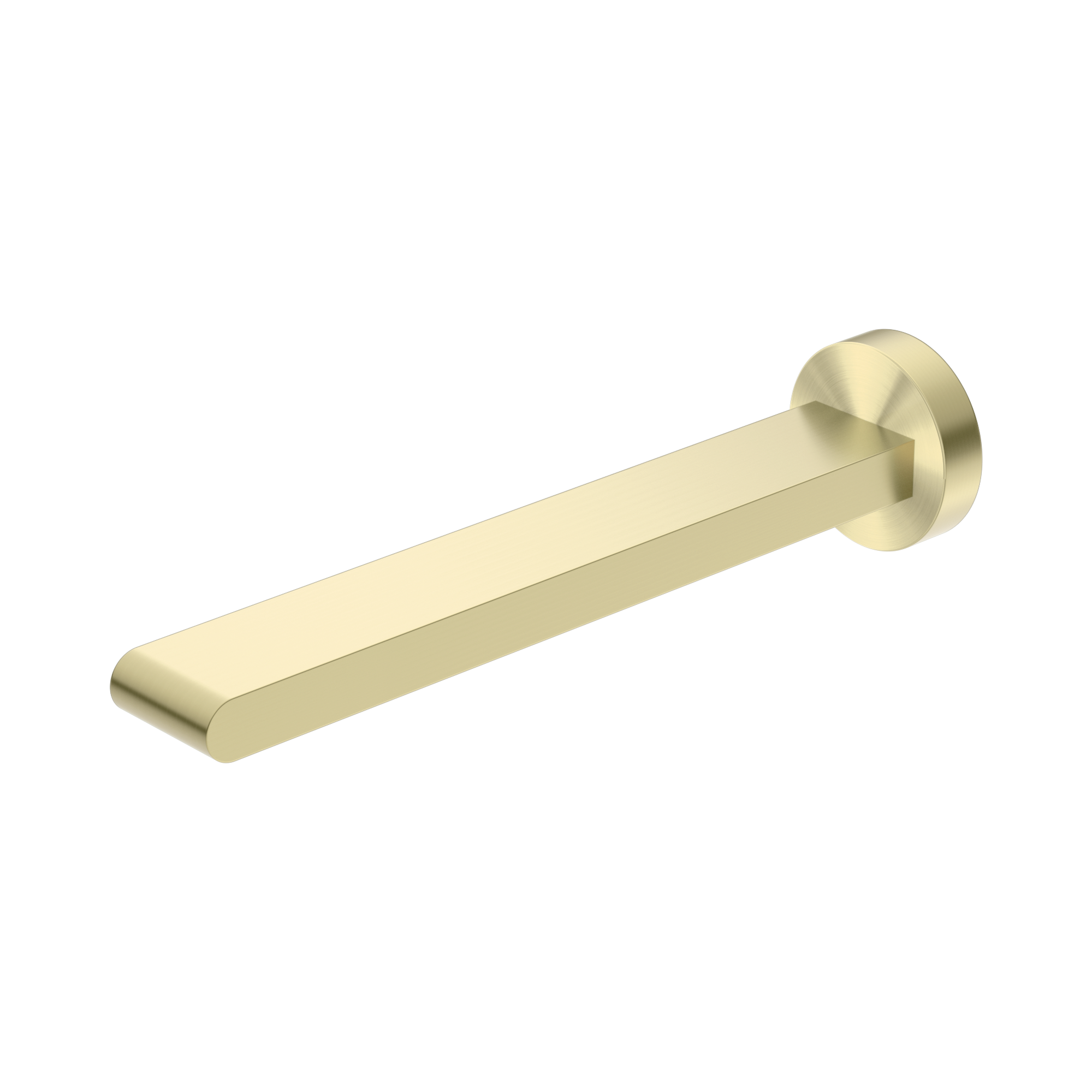 Nero Bianca Fixed Bath Spout Only 240mm, Brushed Gold