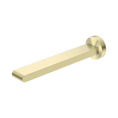 Nero Bianca Fixed Bath Spout Only 240mm, Brushed Gold