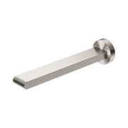Nero Bianca Fixed Bath Spout Only 240mm, Brushed Nickel