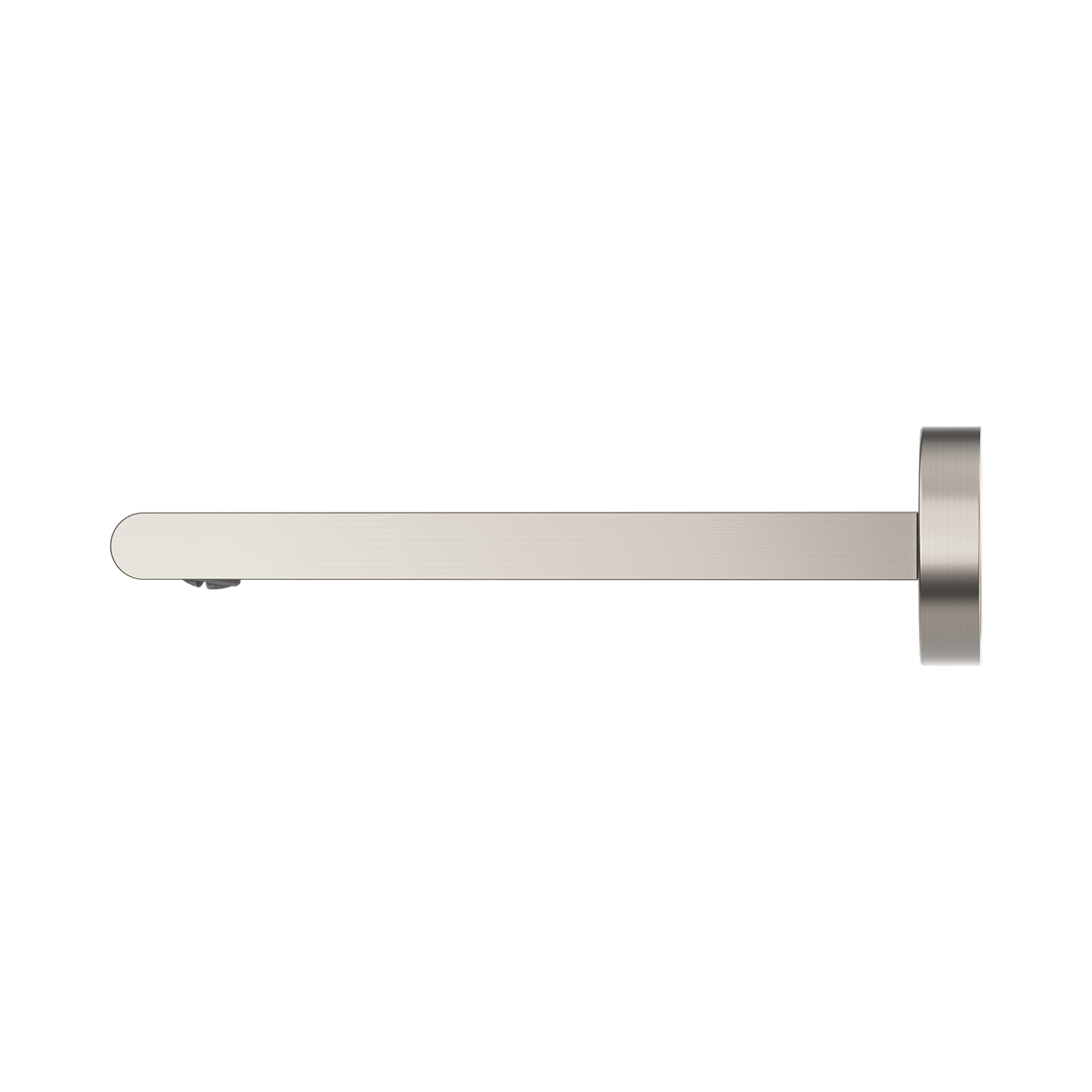 Nero Bianca Fixed Bath Spout Only 240mm, Brushed Nickel