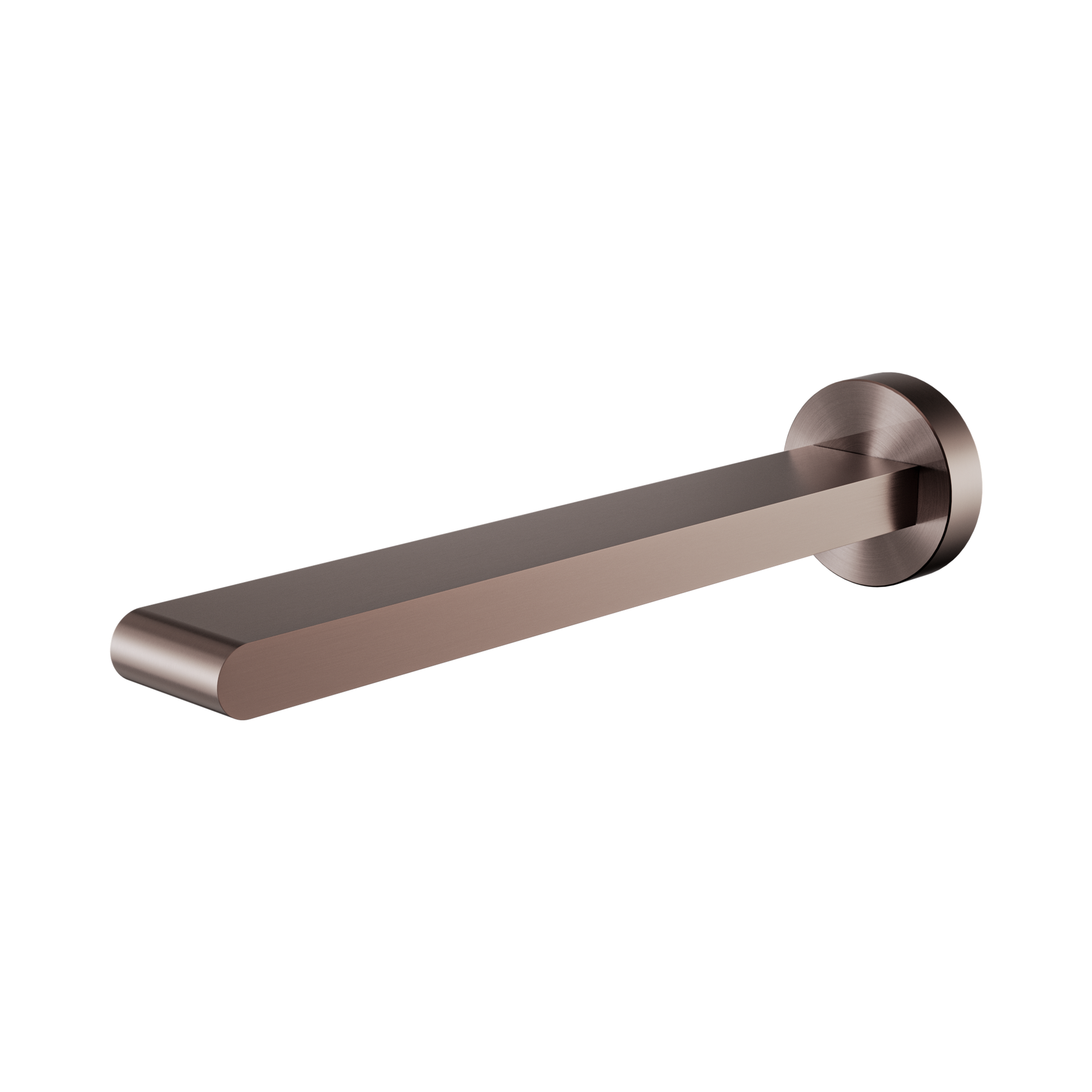 Nero Bianca Fixed Bath Spout Only 240mm, Brushed Bronze