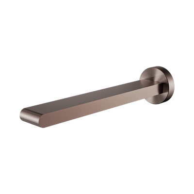 Nero Bianca Fixed Bath Spout Only 240mm, Brushed Bronze