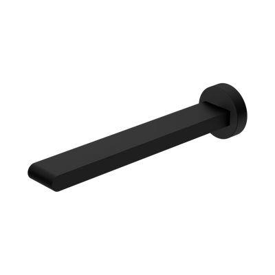 Nero Bianca Fixed Bath Spout Only 240mm, Matte Black