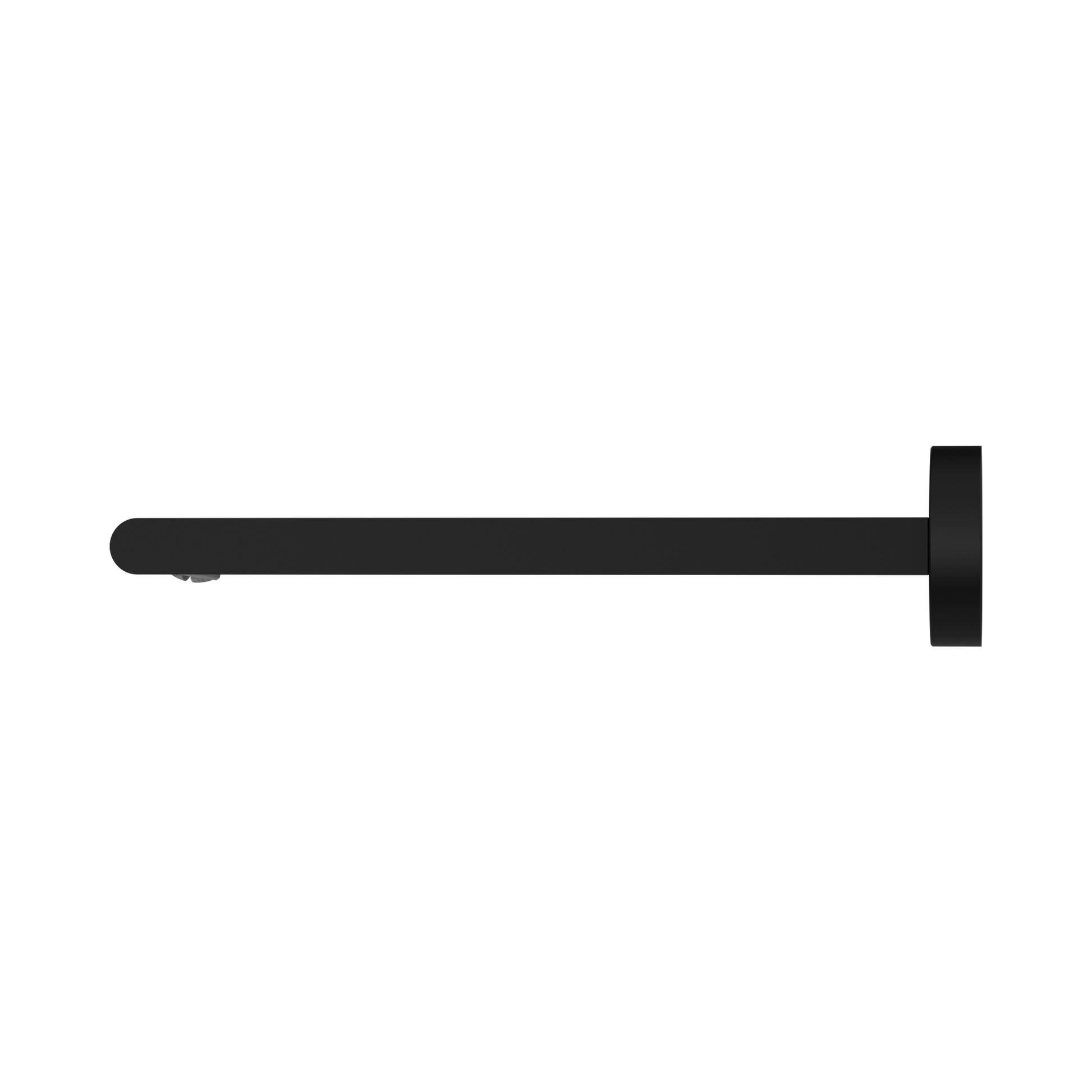 Nero Bianca Fixed Bath Spout Only 240mm, Matte Black