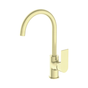 Nero Bianca Kitchen Mixer Gooseneck Spout, Brushed Gold