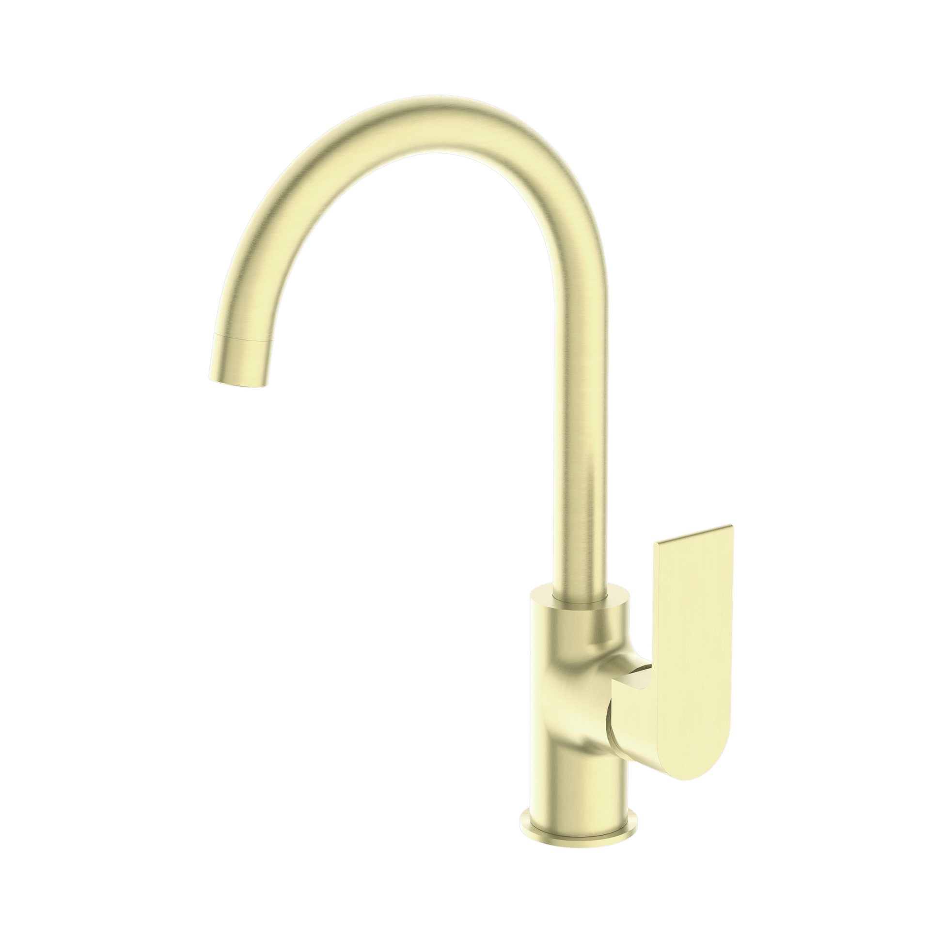Nero Bianca Kitchen Mixer Gooseneck Spout, Brushed Gold