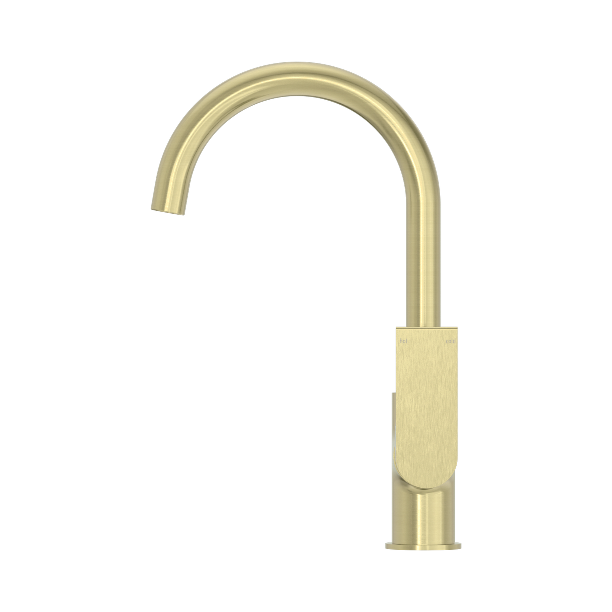Nero Bianca Kitchen Mixer Gooseneck Spout, Brushed Gold