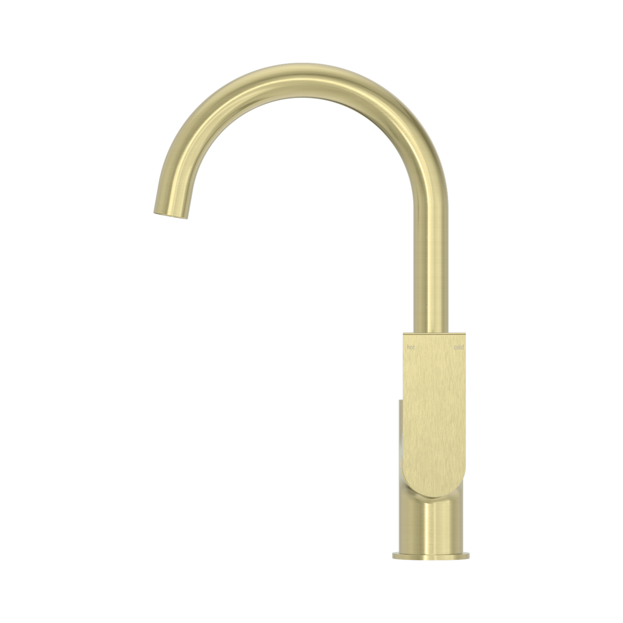 Nero Bianca Kitchen Mixer Gooseneck Spout, Brushed Gold