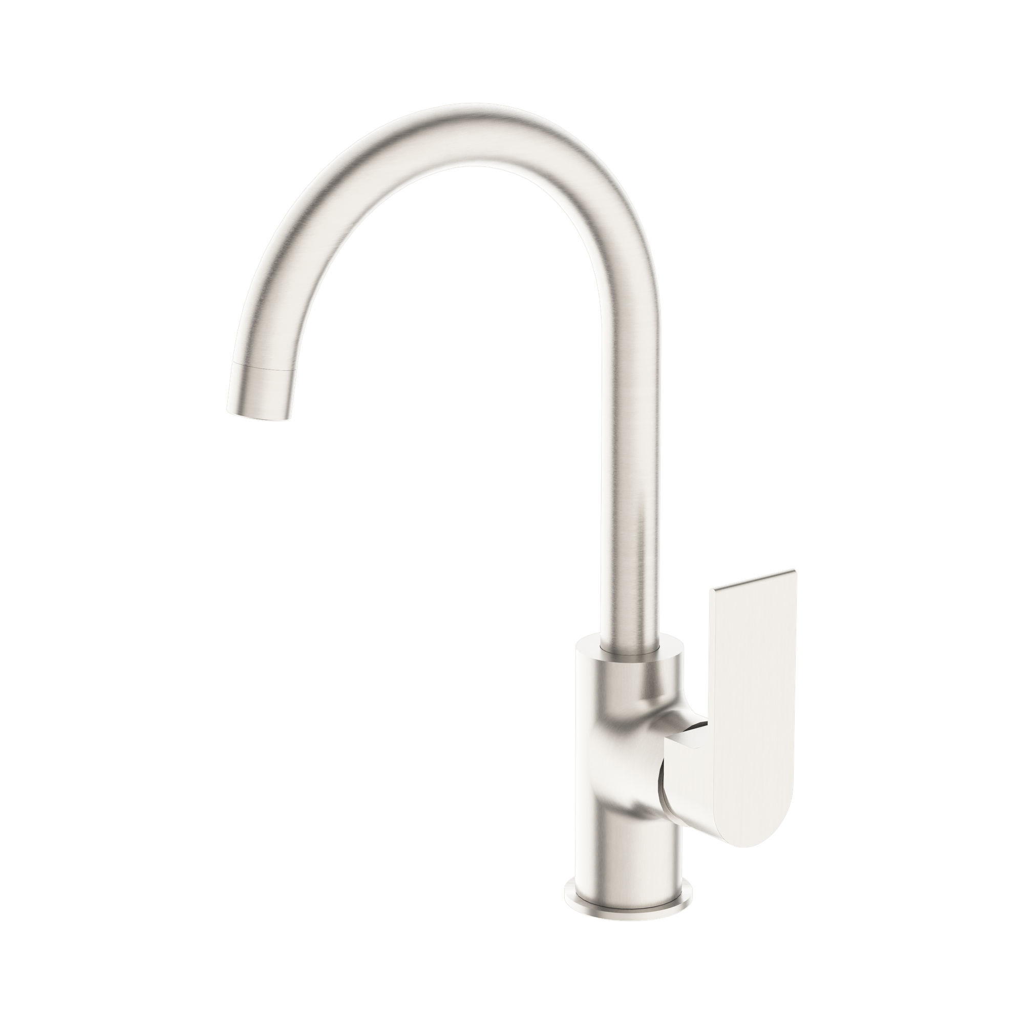 Nero Bianca Kitchen Mixer Gooseneck Spout, Brushed Nickel