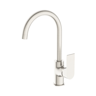 Nero Bianca Kitchen Mixer Gooseneck Spout, Brushed Nickel