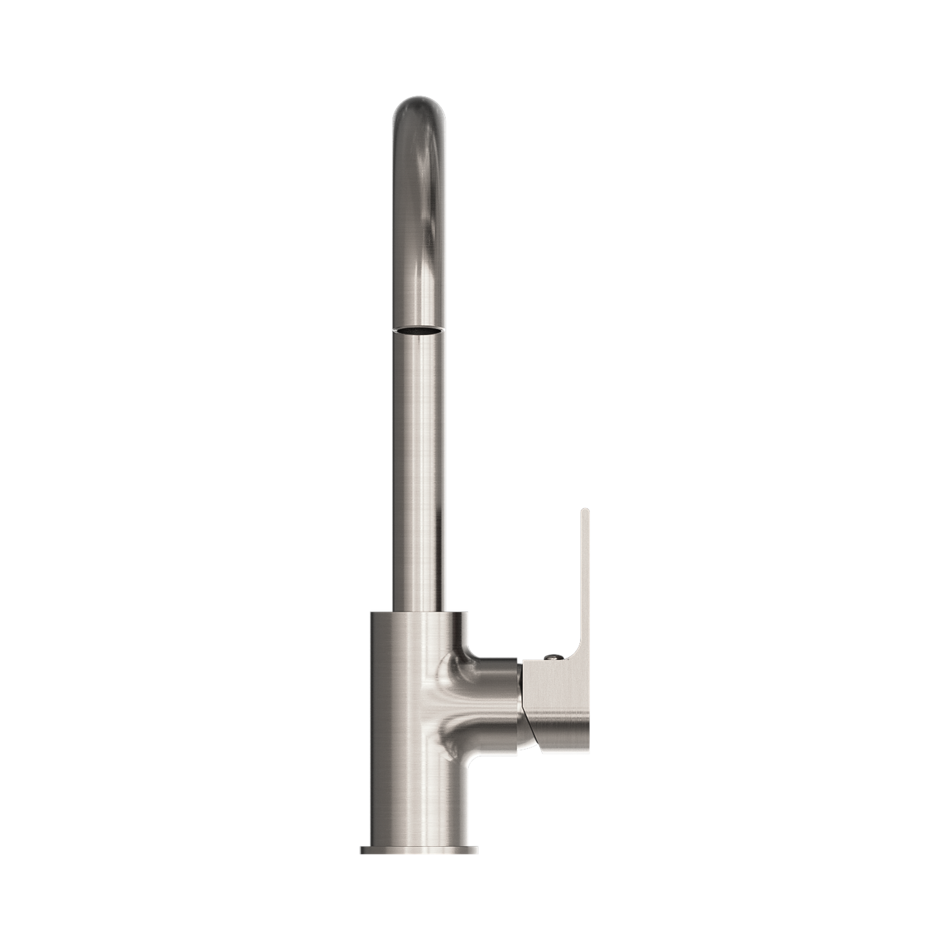 Nero Bianca Kitchen Mixer Gooseneck Spout, Brushed Nickel