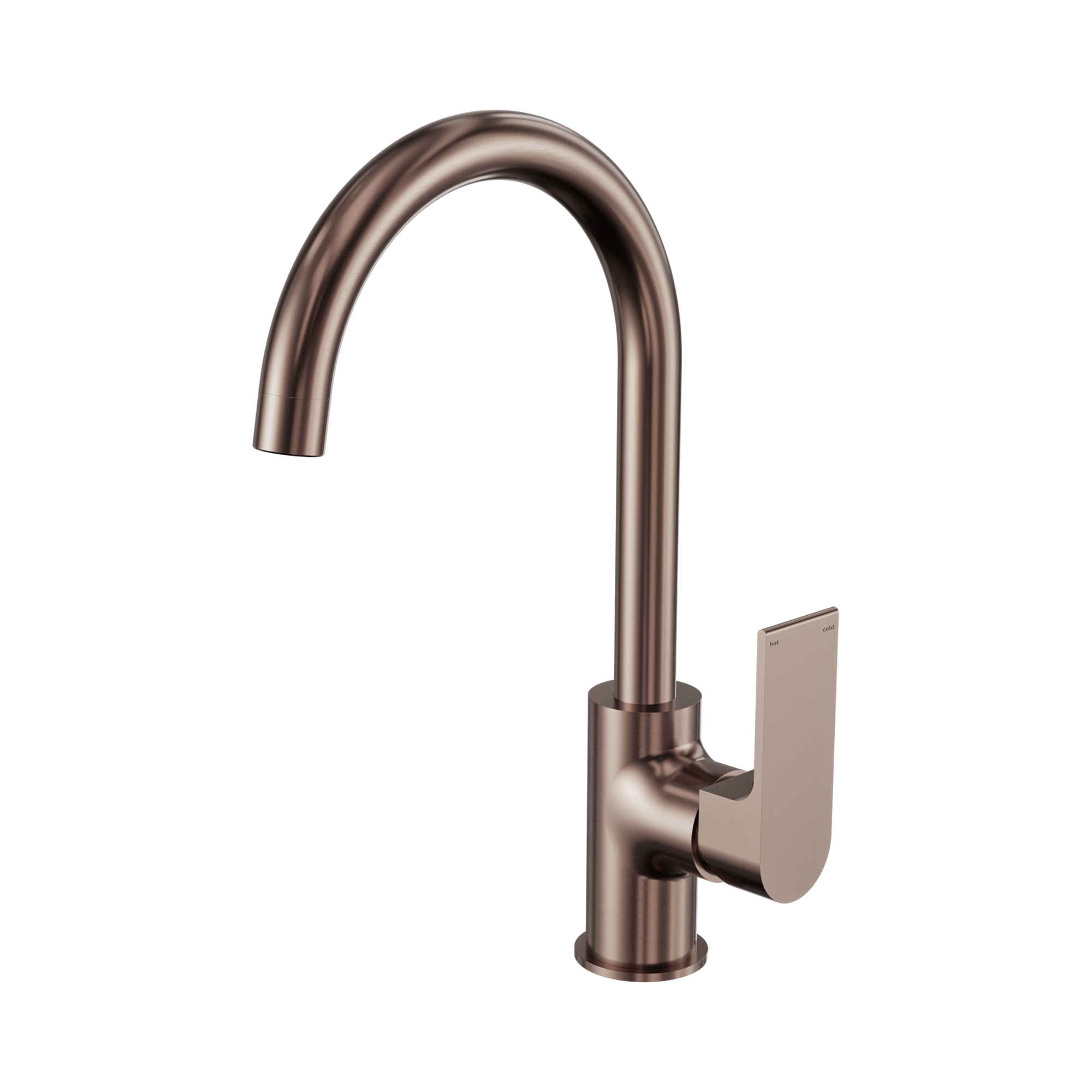Nero Bianca Kitchen Mixer Gooseneck Spout, Brushed Bronze