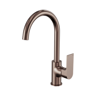 Nero Bianca Kitchen Mixer Gooseneck Spout, Brushed Bronze