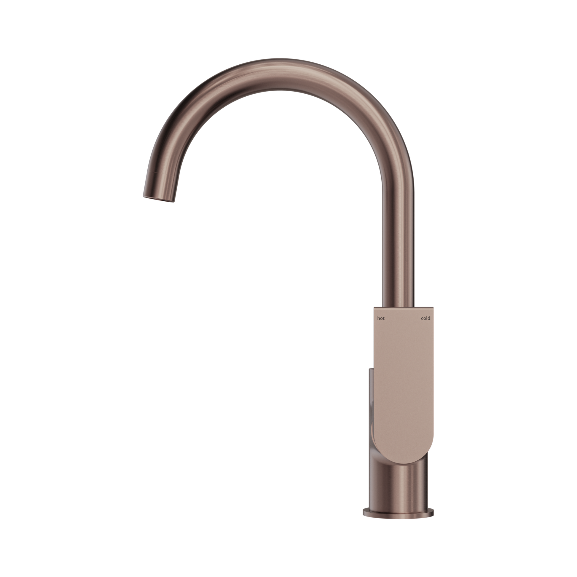 Nero Bianca Kitchen Mixer Gooseneck Spout, Brushed Bronze