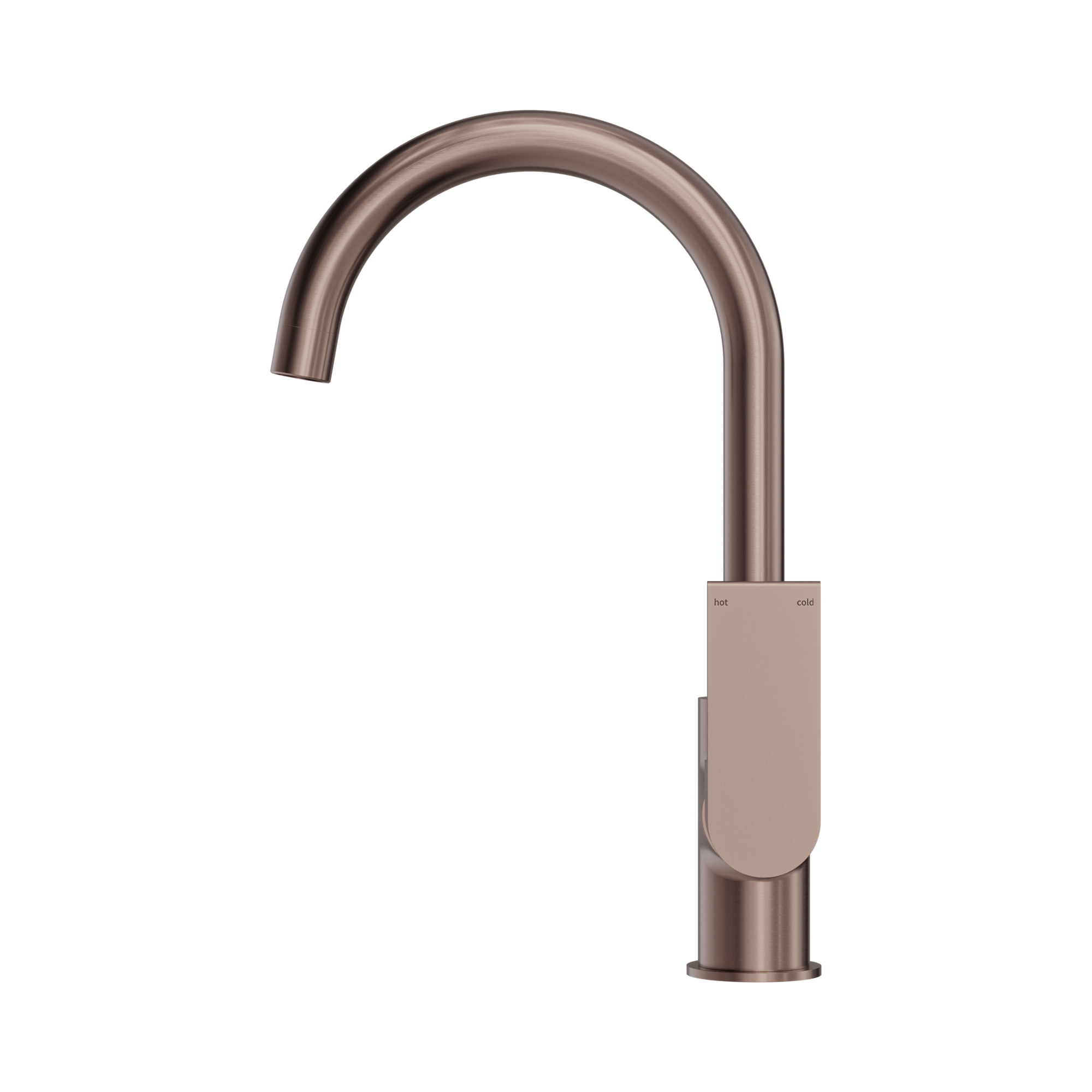 Nero Bianca Kitchen Mixer Gooseneck Spout, Brushed Bronze