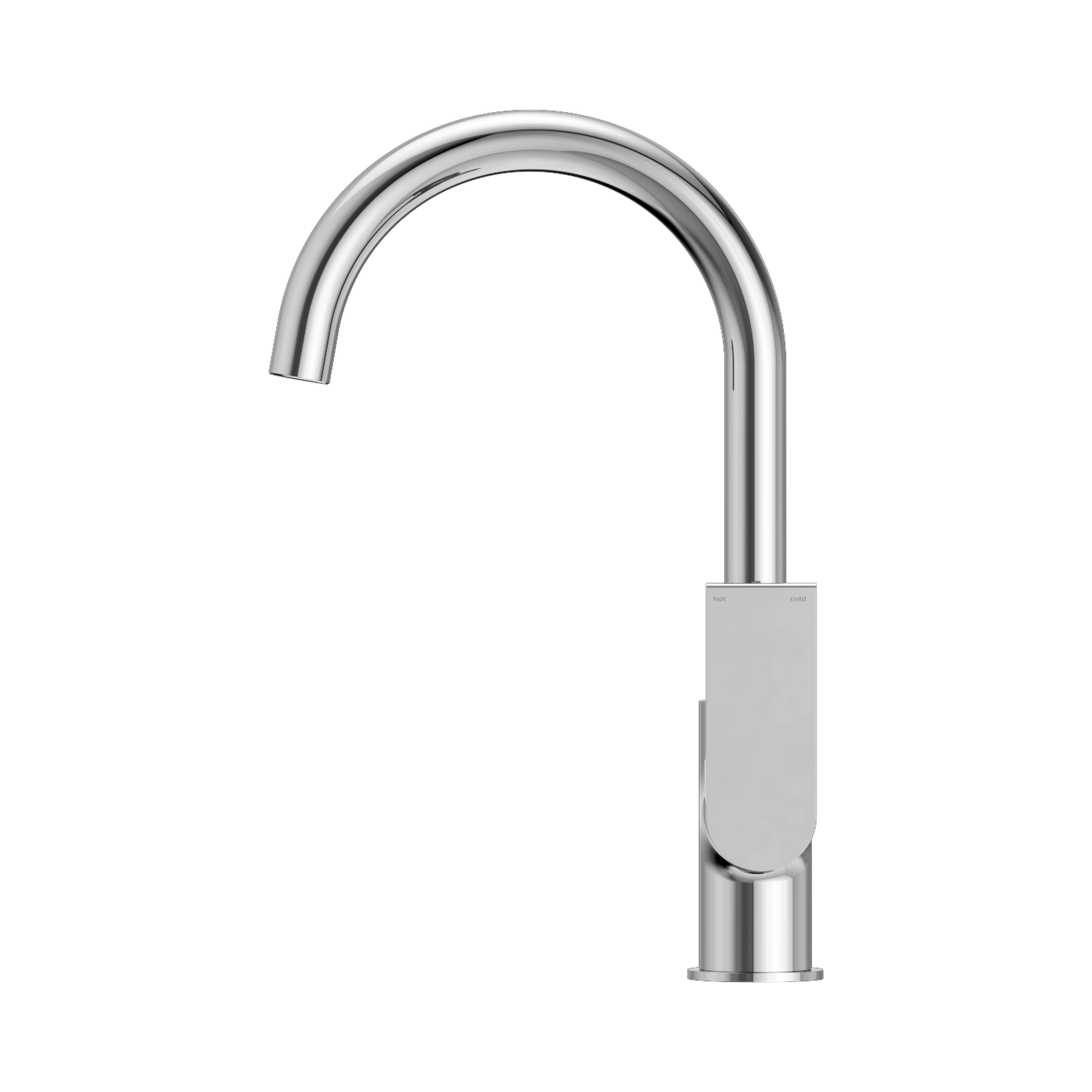Nero Bianca Kitchen Mixer Gooseneck Spout, Chrome