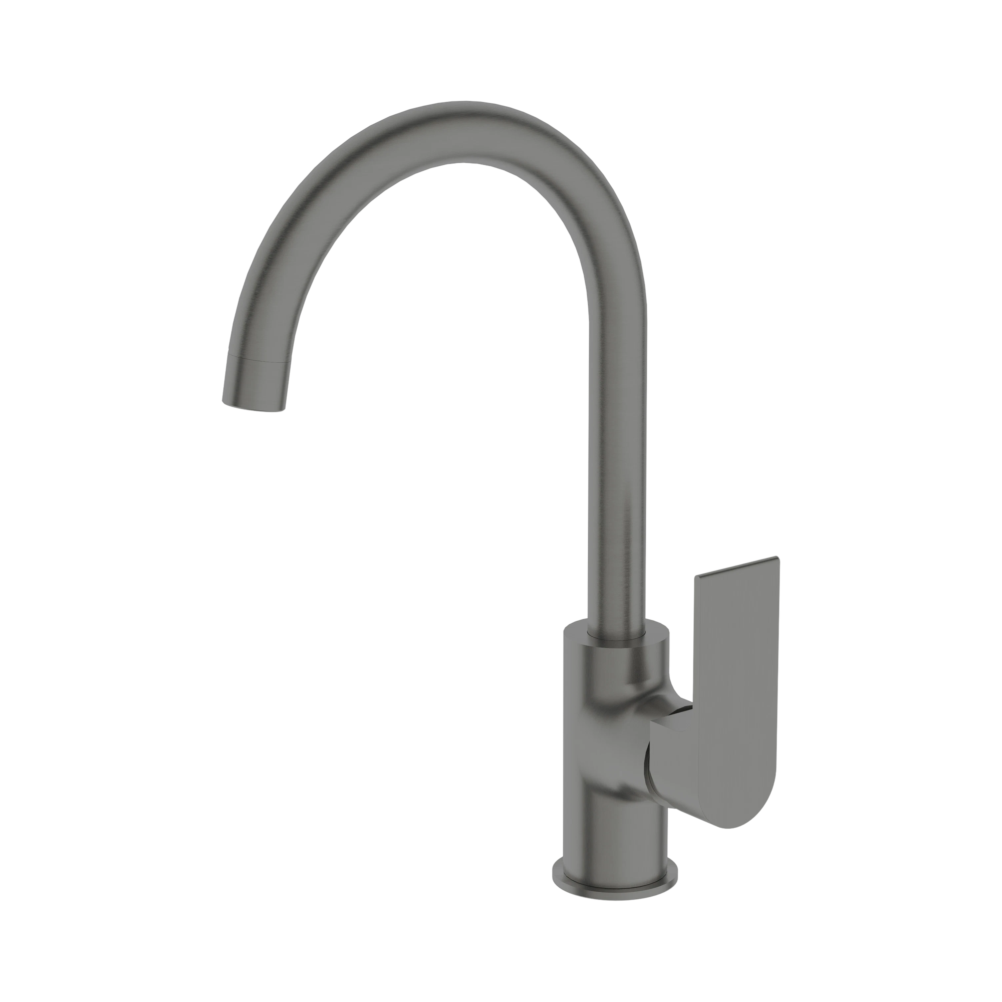 Nero Bianca Kitchen Mixer Gooseneck Spout, Gun Metal