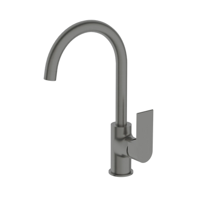 Nero Bianca Kitchen Mixer Gooseneck Spout, Gun Metal