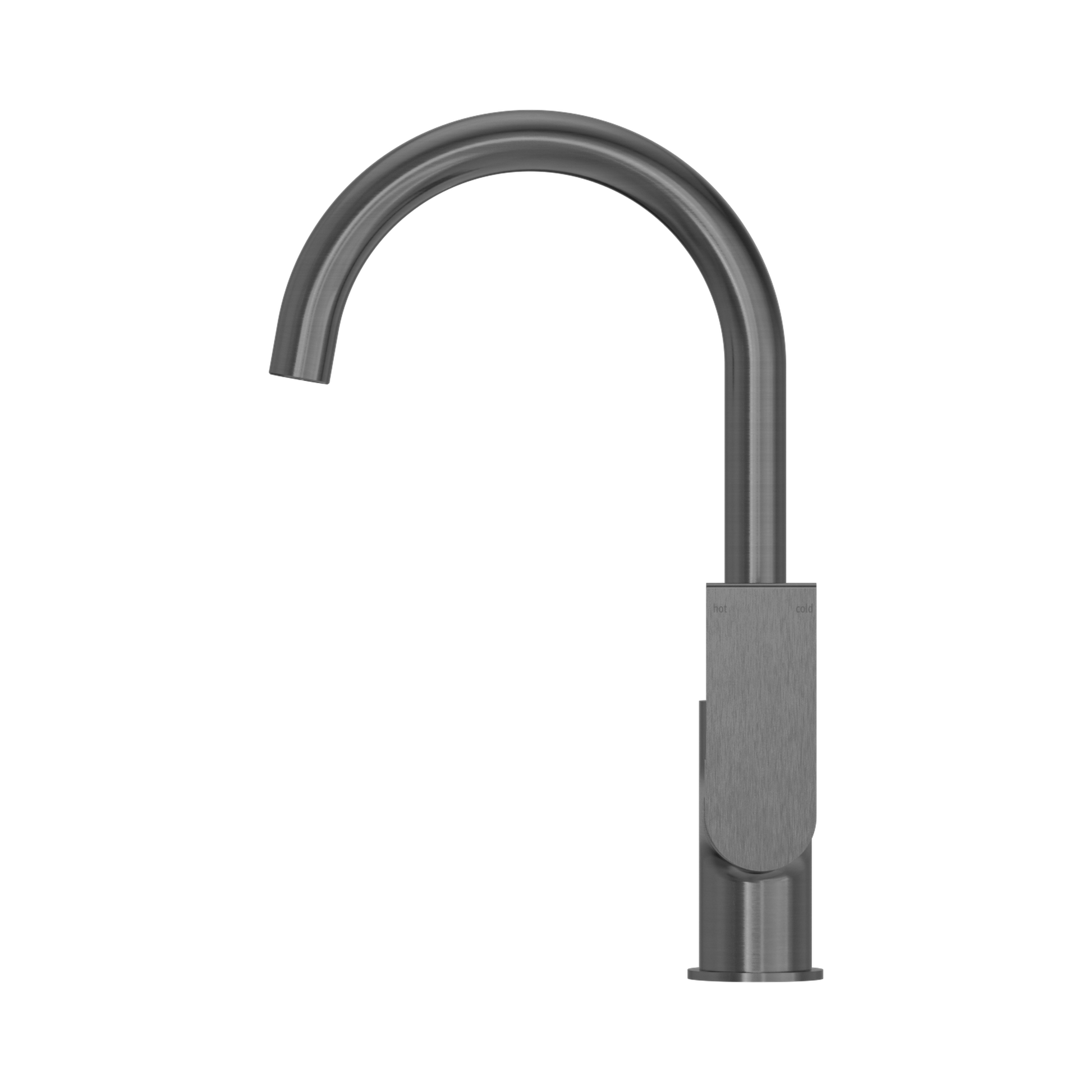 Nero Bianca Kitchen Mixer Gooseneck Spout, Gun Metal