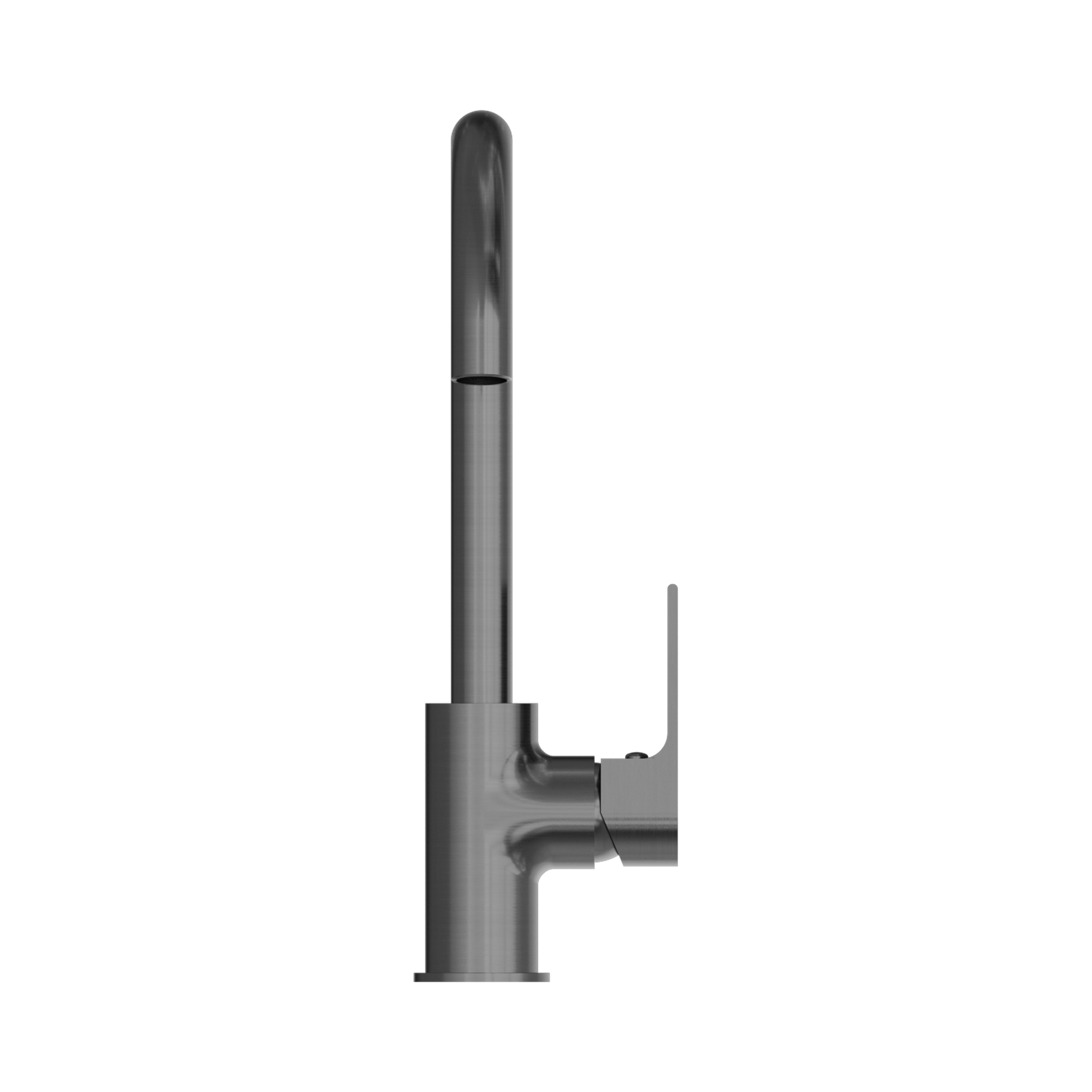 Nero Bianca Kitchen Mixer Gooseneck Spout, Gun Metal